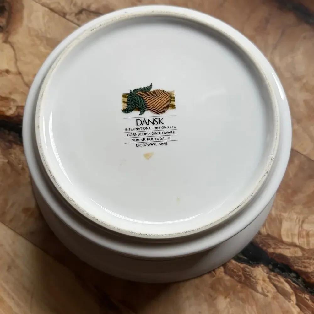 Dansk Cornucopia Fall Fruit Portugal Casserole Baking Serving‎ Dish 8